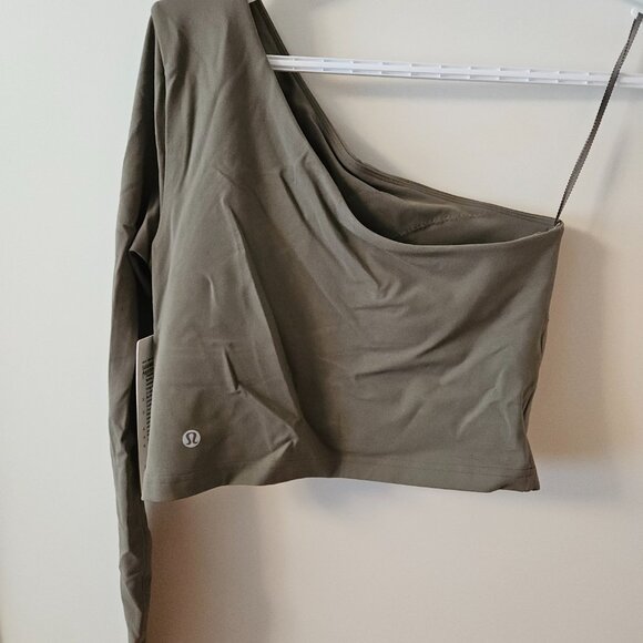 Lululemon Align Asymmetrical Long-Sleeve Shirt NWT Size 6 Nomad - Picture 3 of 5
